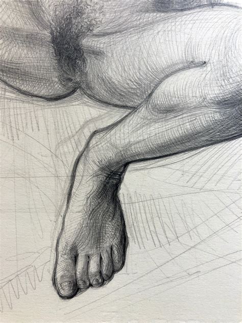 Nude woman drawing